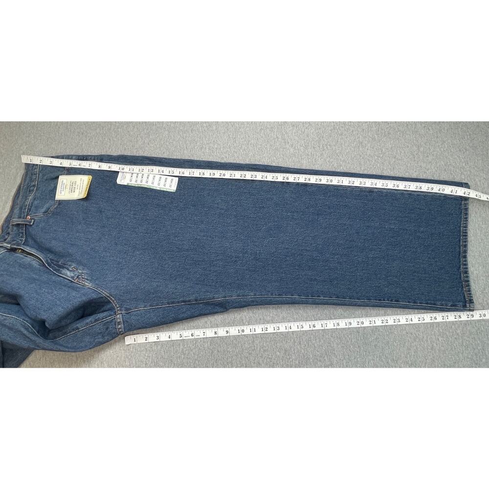 Levis Jeans Women 22 (W36) Blue Cotton Blend Stretch Mid-Rise Wide Leg NWT - Picture 10 of 10